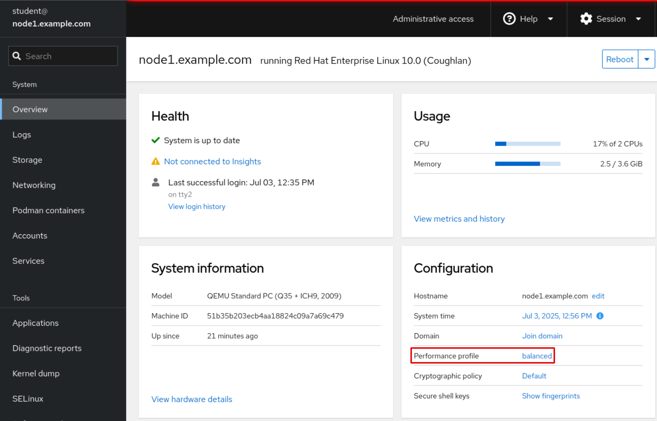 active-performance-profile